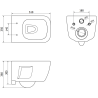Mexen Margo Unterputz-WC-Set Fenix XS-U mit WC-Schüssel, weißer Glanz - 6853342XX00