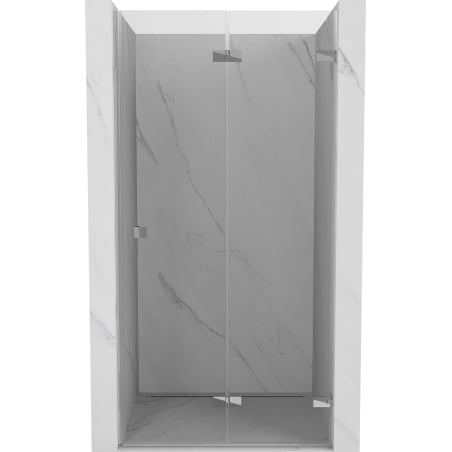 Mexen Lunar-F faltbare Duschwand rechts 50 cm, transparent, Chrom - 836-050-000-01-00-P