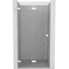 Mexen Lunar-F faltbare Duschabtrennung links 50 cm, transparent, weiß - 836-050-000-20-00-L