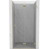 Mexen Lunar-F faltbare Duschkabinentür rechts 50 cm, transparent, gebürstetes Gold - 836-050-000-55-00-P