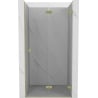 Mexen Lunar-F faltbare Duschkabinentür rechts 55 cm, transparent, gebürstetes Gold - 836-055-000-55-00-P