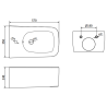 Mexen York Unterputz-Bidet-Set Fenix B mit Bidet, weiß - 69935115500