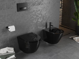Mexen Lena Unterputz-Bidet-Set Fenix B mit Bidet, schwarz glänzend - 69935224870