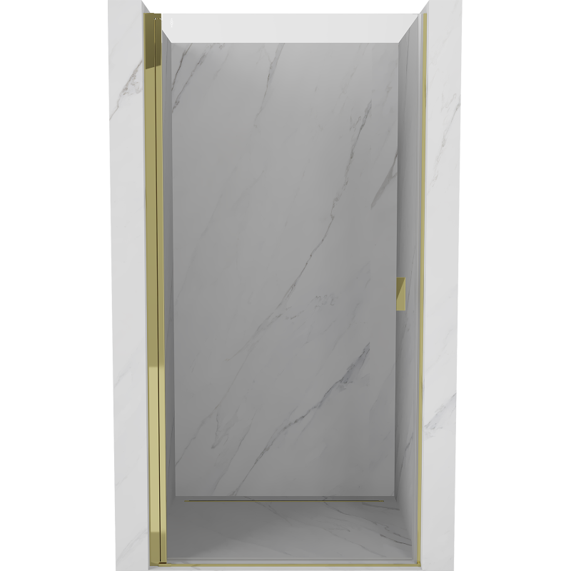 Mexen Mist-B schwenkbare Duschttür 55 cm, transparent, gold - 8A2-055-000-50-00