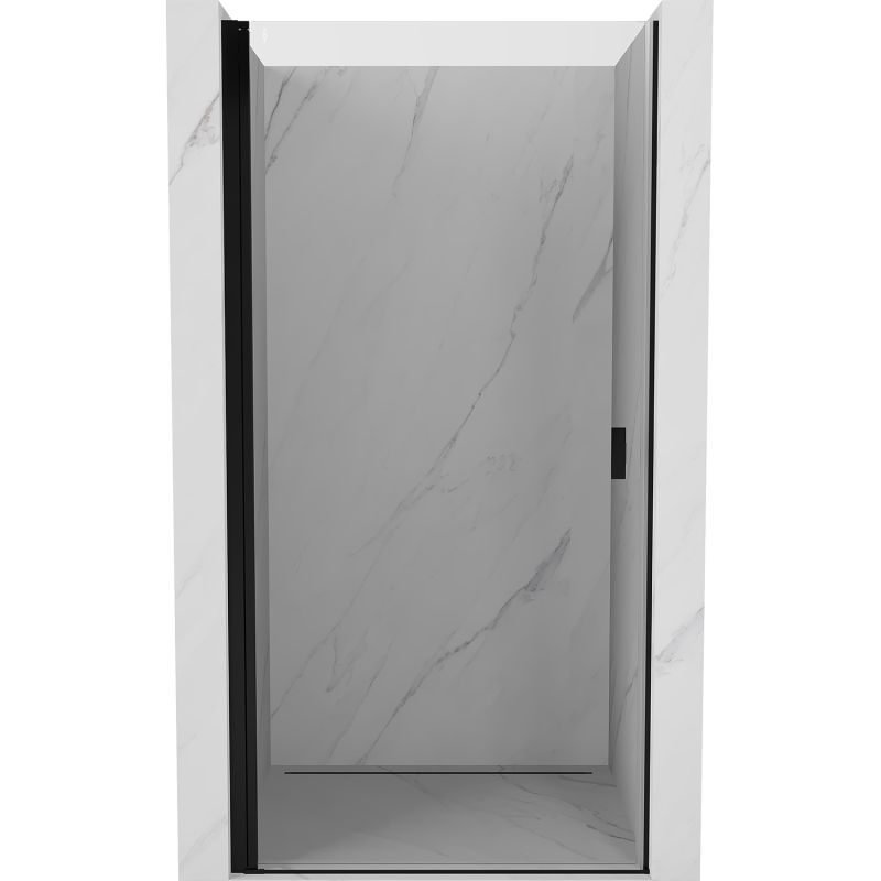 Mexen Mist-B schwenkbare Duschabtrennung 50 cm, transparent, schwarz - 8A2-050-000-70-00