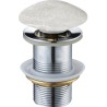 Mexen Klick-Klack-Stöpsel rund, grauer Stein - 79910-91