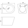 Mexen Rico Unterputz-Bidet-Set Fenix B mit Bidet, schwarz matt - 69935724885