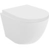 Mexen Lena rimless WC-Schüssel mit langsam schließendem, festem Sitzbrett, Duroplast, glänzend weiß - 30220200
