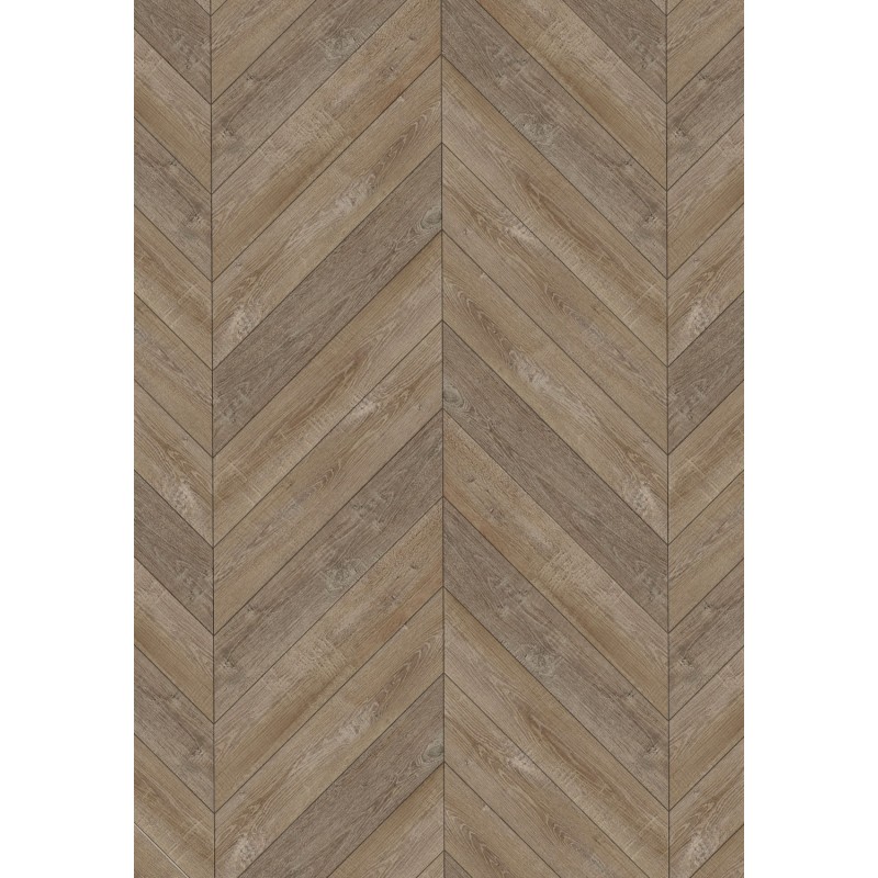 Mexen Windsor Vinylpaneele Französisches Fischgrätmuster 650 x 127 mm SPC 6,5 mm, IPEX-Unterlage 1,5 mm, 4 V-Fuge, Eiche -
