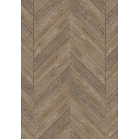 Mexen Windsor Vinylpaneele Französisches Fischgrätmuster 650 x 127 mm SPC 6,5 mm, IPEX-Unterlage 1,5 mm, 4 V-Fuge, Eiche -
