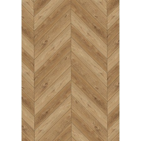 Mexen Sunset Hills Vinylplatten französisches Fischgrätmuster 650 x 127 mm SPC 6,5 mm, IPEX Unterlage 1,5 mm, 4 V-Fuge, Eiche