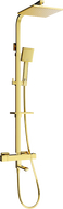 Mexen CQ45 Badewannen-Dusch-Set mit Regendusche und Thermostatarmatur, Gold - 779104595-50