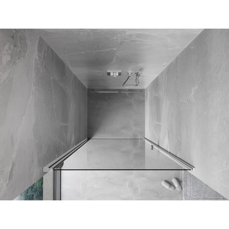 Mexen Mist-B Duschschwingtür 70 cm, transparent, Chrom - 8A2-070-000-01-00