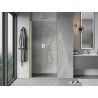 Mexen Mist-B Duschdrehtür 75 cm, transparent, gebürstetes Gold - 8A2-075-000-55-00
