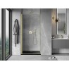 Mexen Mist-B Duschdrehtür 95 cm, transparent, gebürstetes Gold - 8A2-095-000-55-00