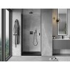Mexen Mist-B Pendeltür 60 cm, transparent, schwarz - 8A2-060-000-70-00