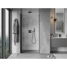 Mexen Mist-B Pendeltür 60 cm, transparent, schwarz - 8A2-060-000-70-00
