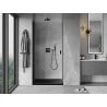 Mexen Mist-B Duschdreh­tür 90 cm, transparent, schwarz - 8A2-090-000-70-00