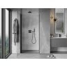 Mexen Mist-B Duschdrehwand 95 cm, transparent, schwarz - 8A2-095-000-70-00