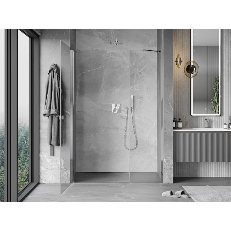 Mexen Mist-B Duschschwingtür 105 cm, transparent, Chrom - 8A2-105-001-01-00