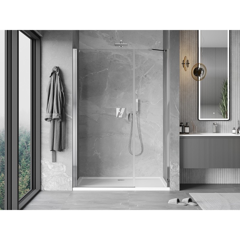 Mexen Mist-B Duschdrehüren 115 cm, transparent, Chrom - 8A2-115-001-01-00