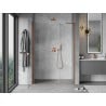 Mexen Mist-B Duschdrehtür 95 cm, transparent, gebürstetes Kupfer - 8A2-095-001-65-00