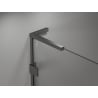 Mexen Lunar L Duo Duschkabine klappbar rechts 100 x 75 cm, transparent, Gun Metal - 834L-100P-075L-95-00