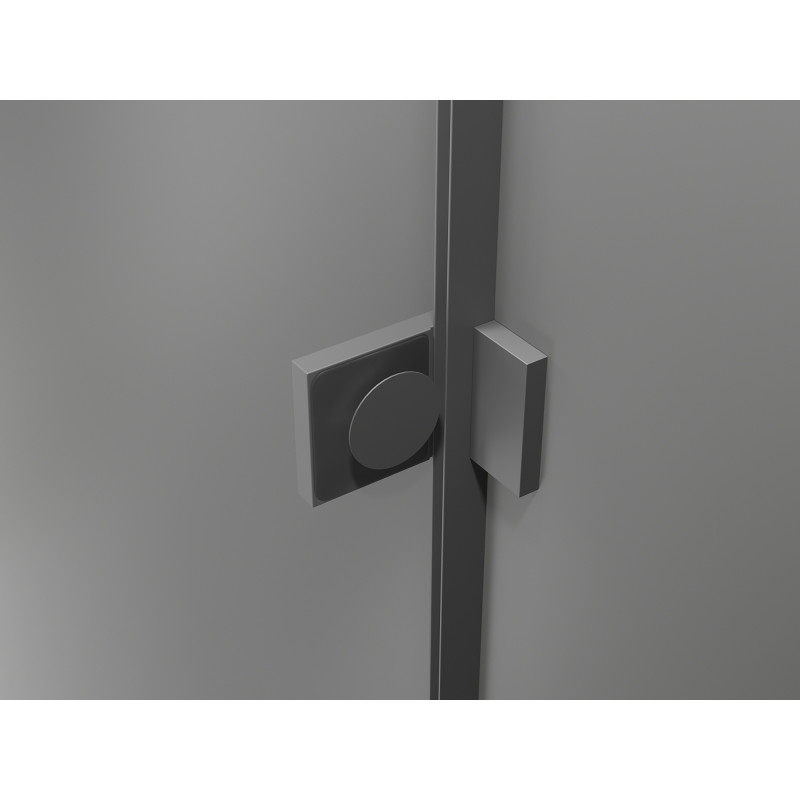 Mexen Lunar L Duo Duschkabine, rechts öffnend 100 x 90 cm, transparent, Gun Metal - 834L-100P-090L-95-00