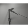 Mexen Lunar L Duo-Duschkabine, rechts öffnend, 110 x 80 cm, transparent, Gunmetal - 834L-110P-080L-95-00