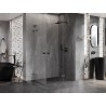 Mexen Lunar L Duo-Duschkabine, rechts öffnend, 110 x 80 cm, transparent, Gunmetal - 834L-110P-080L-95-00
