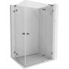 Mexen Lunar L Duo Duschkabine schwenkbar rechts 120 x 70 cm, transparent, Gun Metal - 834L-120P-070L-95-00