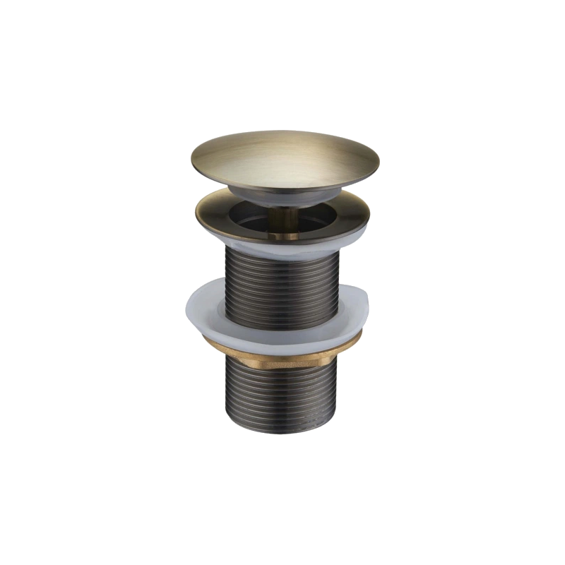 Mexen Klick-Klack-Stöpsel rund, antikes Messing - 79910-40