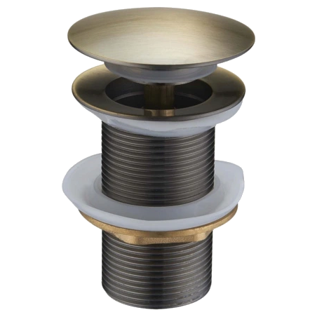 Mexen Klick-Klack-Stöpsel rund, antikes Messing - 79910-40