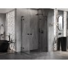 Mexen Lunar L Duo Duschkabine schwenkbar rechts 115 x 85 cm, transparent, schwarz - 834L-115P-085L-70-00