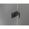 Mexen Lunar L Duo Duschkabine mit rechter Schwenktür 100 x 90 cm, transparent, gebürstetes Gun Gray - 834L-100P-090L-66-00