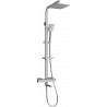 Mexen CQ62 Badewannen-Duschset mit Regenduschkopf und Thermostatbatterie, Graphit - 779106295-66