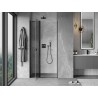 Mexen Mist Duschdreh­tür 75 cm, transparent, schwarz - 8A4-075-000-70-00