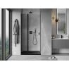 Mexen Mist Pendeltür Duschkabine 90 cm, transparent, schwarz - 8A4-090-000-70-00