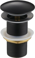 Mexen Klick-Klack-Abflussstopfen rund, schwarz - 79910-70
