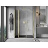 Mexen Mist Duschdrehtür 145 cm, transparent, gold - 8A4-145-001-50-00
