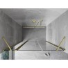 Mexen Mist Duschpendeltür 150 cm, transparent, gebürstetes Gold - 8A4-150-001-55-00