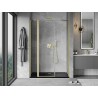 Mexen Mist Duschpendeltür 150 cm, transparent, gebürstetes Gold - 8A4-150-001-55-00