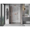 Mexen Mist Duschpendeltür 150 cm, transparent, gebürstetes Kupfer - 8A4-150-001-65-00