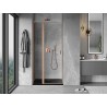 Mexen Mist L Duschdrehtür 95 cm, transparent, gebürstetes Kupfer - 8A4L-095-000-65-00