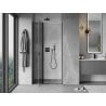 Mexen Mist L Duschschwingtür 110 cm, transparent, schwarz - 8A4L-110-000-70-00
