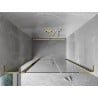 Mexen Mist L Duschabtrennung, 135 cm, transparent, gold - 8A4L-135-001-50-00