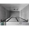 Mexen Mist L Duschpendeltür Links 135 cm, schwarzer Rahmen, schwarz - 8A4L-135-001-70-70-L