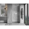 Mexen Mist-H Duschdreh-/Falttür rechts 115 cm, transparent, Chrom - 8A5-115-000-01-00-P
