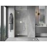 Mexen Mist-H Duschschiebetür links 120 cm, transparent, gebürstetes Gold - 8A5-120-000-55-00-L