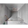Mexen Mist-H Duschabtrennung schwenkbar links 105 cm, transparent, gebürstetes Kupfer - 8A5-105-000-65-00-L